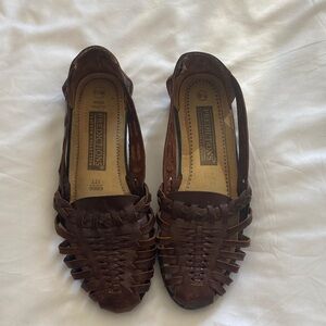 Predictions Women's Dark Brown Woven Flats